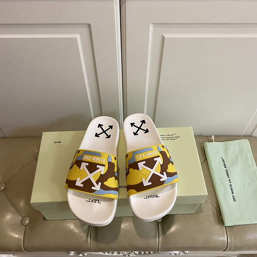 Off-WHITE series couple slippers 35-45-7dfe7668